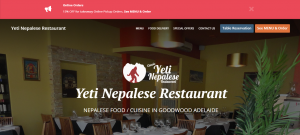 yeti nepalese restaurant in adelaide
