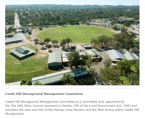castle hill showground in sydney