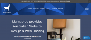 llamablue web hosting services in adelaide