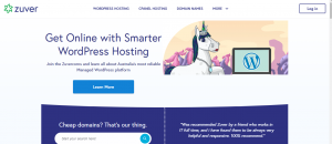 zuver web hosting in melbourne