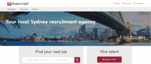 robert half recruitment agency in sydney