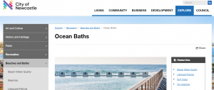 ocean baths in newcastle