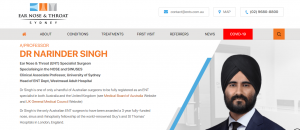 Dr Narinder Singh & Associates, ENT specialist in Sydney
