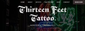 Thirteen Feet Tattoo Studio in Sydney