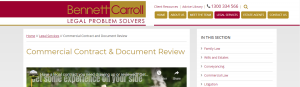 Bennet Carroll Contract Lawyers in Gold Coast