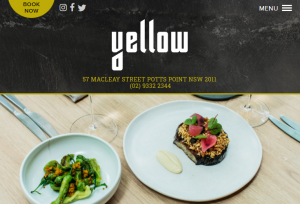 Yellow Vegan Restaurant in Sydney