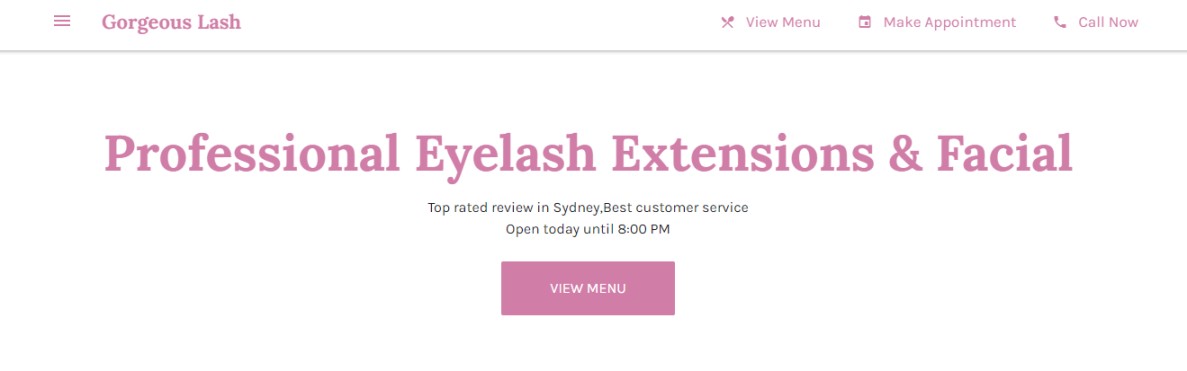 Sydney lash extensions